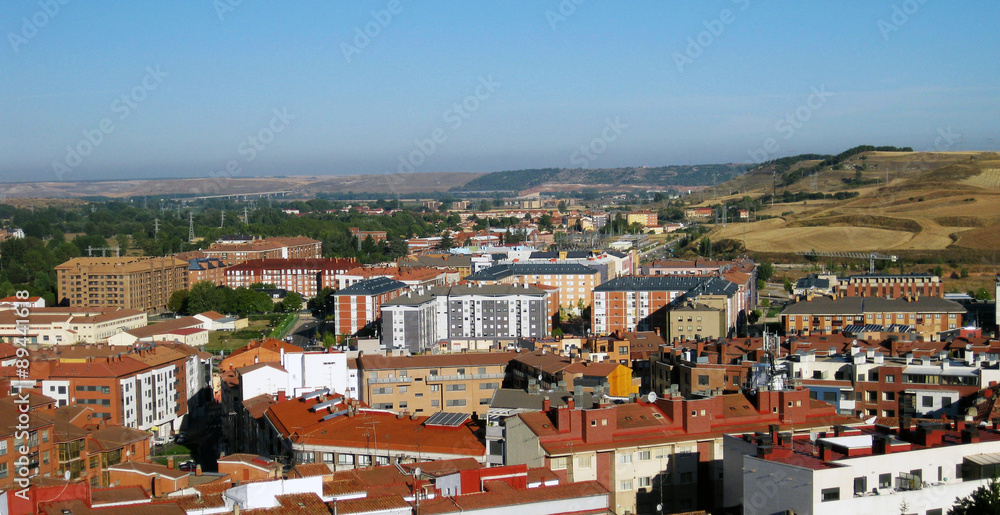 Panorámica de la Ciudad de Burgos, España.