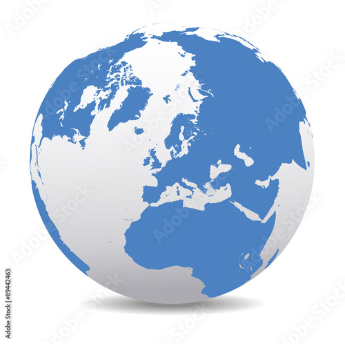 North Pole Europe Top of the World - EEC, England, Austria, Czech Republic, Denmark, France, Germany, Hungary, 