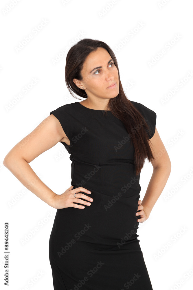 Beautiful woman doing different expressions in different sets of clothes: posing Beautiful woman doing different expressions in different sets of clothes: posing