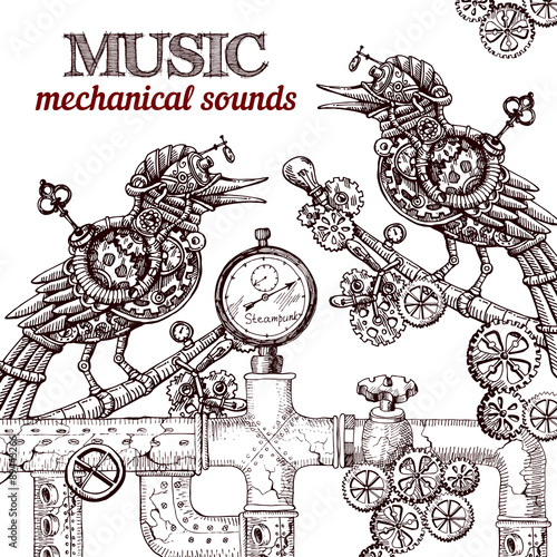 steampunk bird