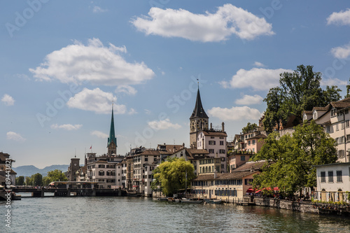 Limmat Riverside in Zurich © alex_bendea