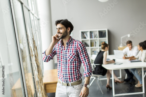 Young man in the office