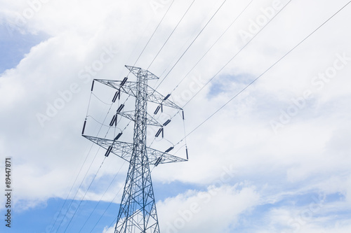 Obraz na płótnie High voltage post w salonie