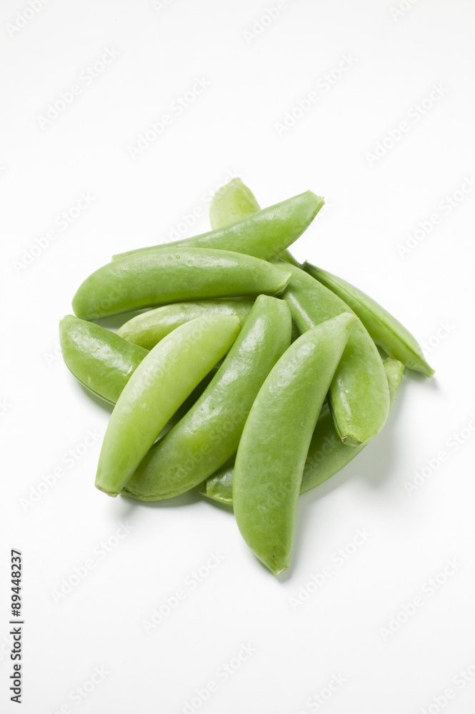 Several pea pods Several pea pods