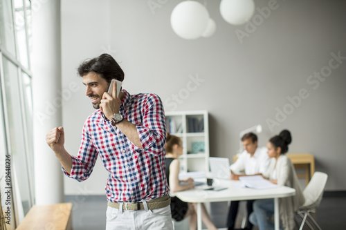 Young man in the office