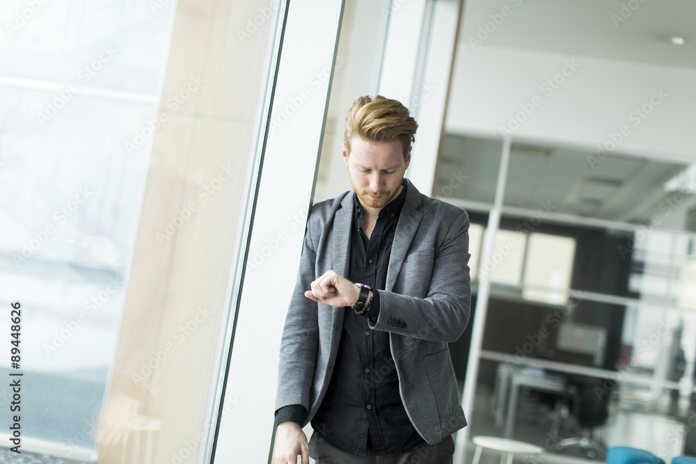 Young man in the office Young man in the office