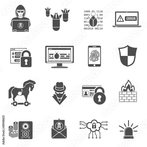Internet Security Icon Set