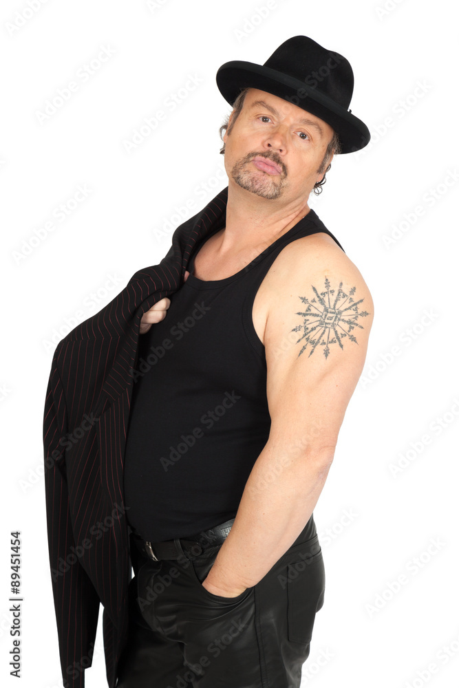 Handsome man doing different expressions in different sets of clothes: hands in pockets Handsome man doing different expressions in different sets of clothes: hands in pockets