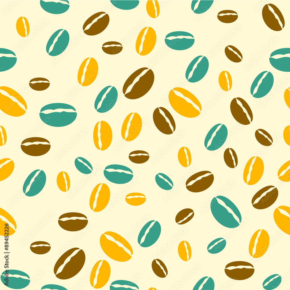 Coffee beans pattern, seamless Coffee beans pattern, seamless