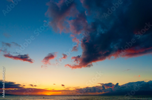 Sunset on Kaanapali Maui Hawaii USA