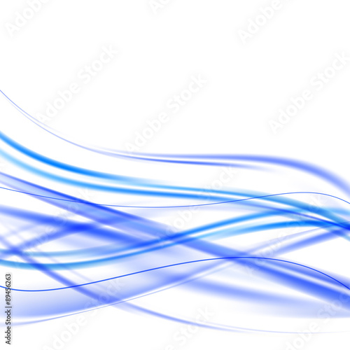 blue bright shiny swoosh waves weaving background