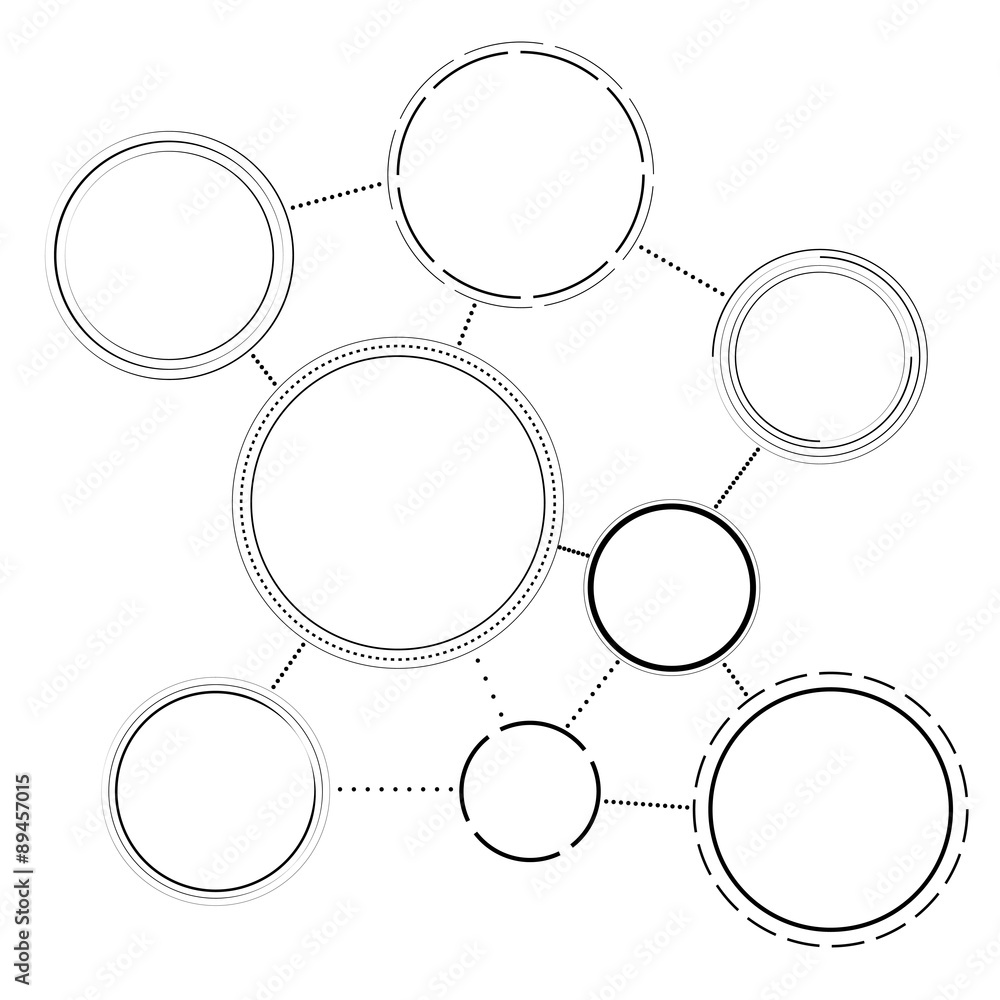 black and white simple networking scheme template for infographi black and white simple networking scheme template for infographi