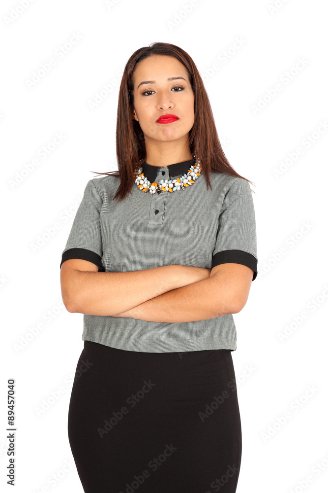 custom made wallpaper toronto digitalBeautiful woman doing different expressions in different sets of clothes: arms crossed