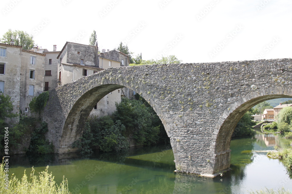 Pont romain sur la rivière Arre au Vigan, Cévennes