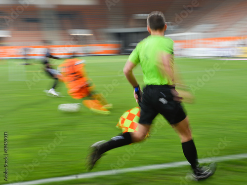 Football referee during match 