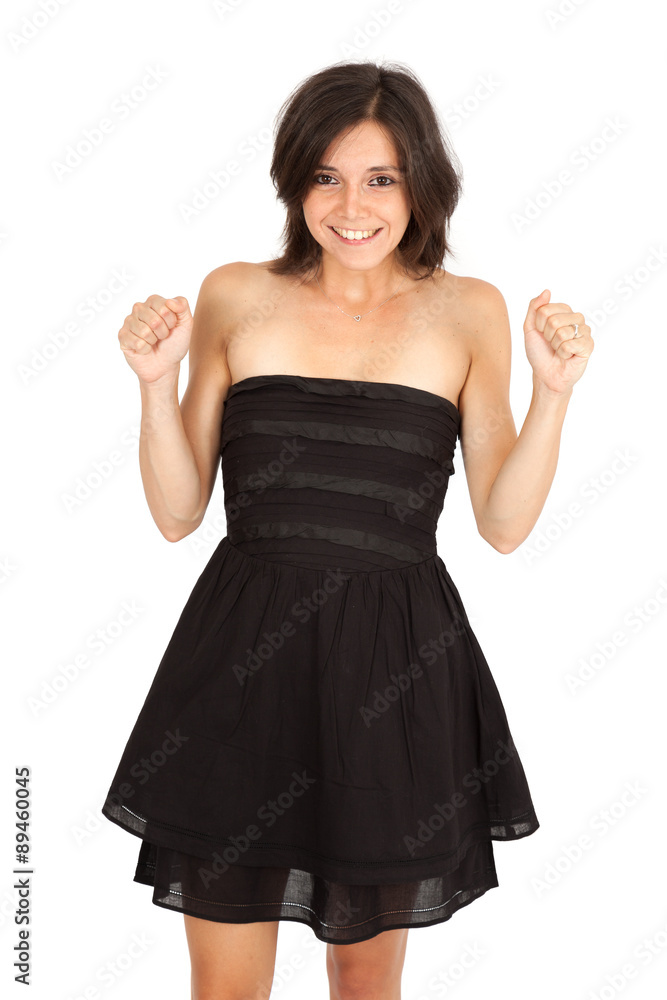 Beautiful woman doing different expressions in different sets of clothes: angry Beautiful woman doing different expressions in different sets of clothes: angry
