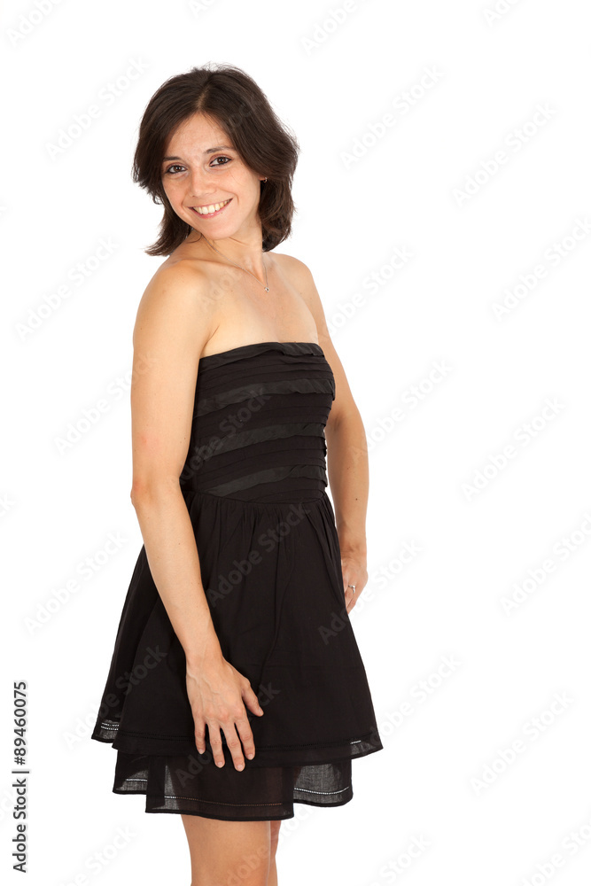 Beautiful woman doing different expressions in different sets of clothes: love Beautiful woman doing different expressions in different sets of clothes: love