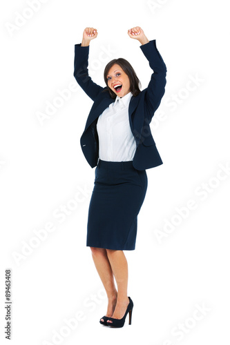 Excited Businesswoman