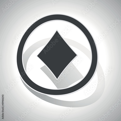 Curved diamonds sign icon