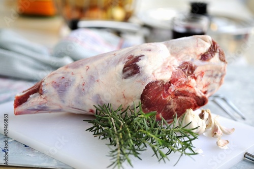 Leg of lamb with rosemary