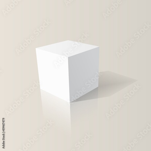 white cube 3D
