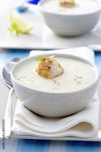 Potato and coconut soup