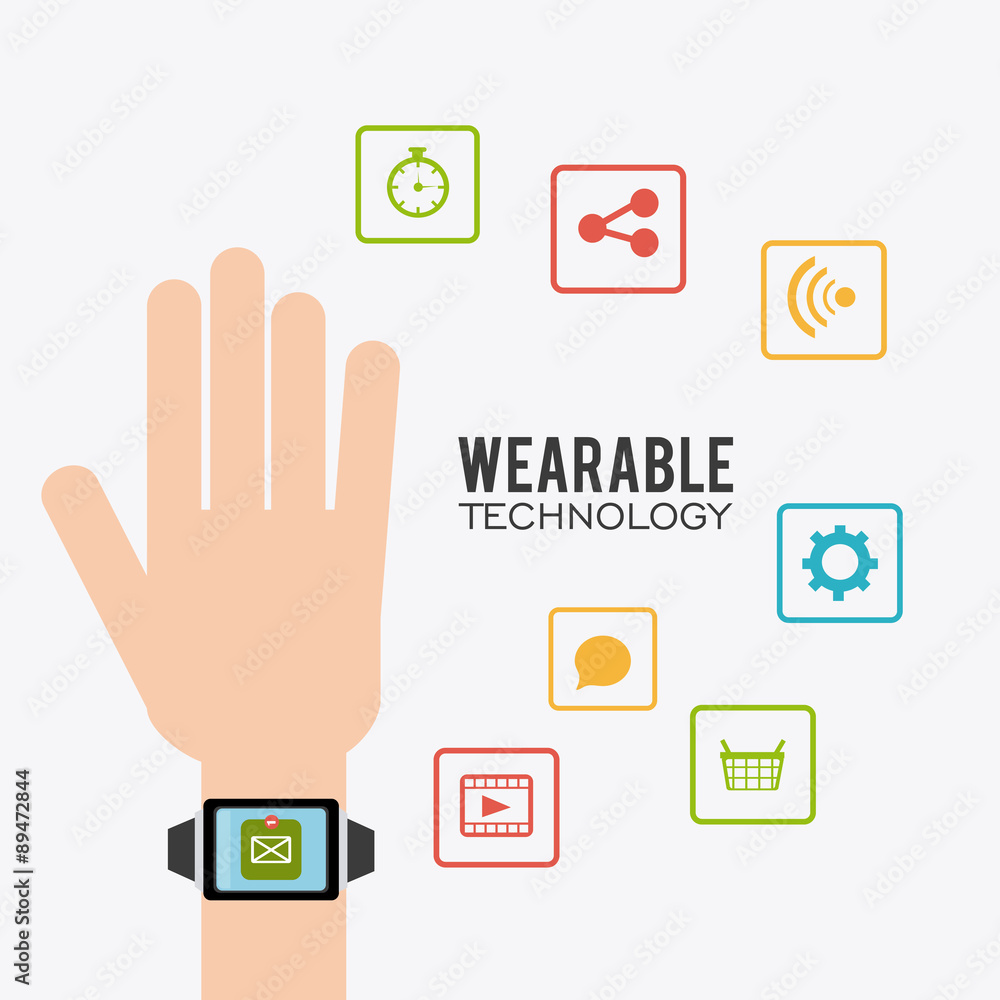 Fototapeta premium Wearable technology design.