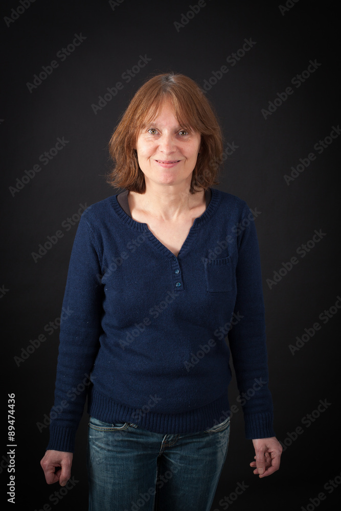 Beautiful woman doing different expressions in different sets of clothes: love Beautiful woman doing different expressions in different sets of clothes: love