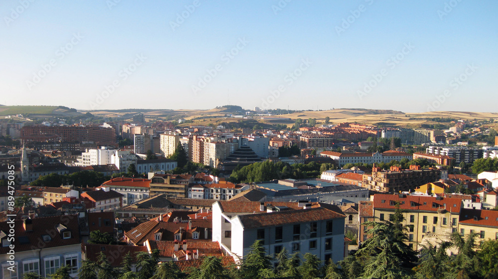 Panorámica de la Ciudad de Burgos, España.   