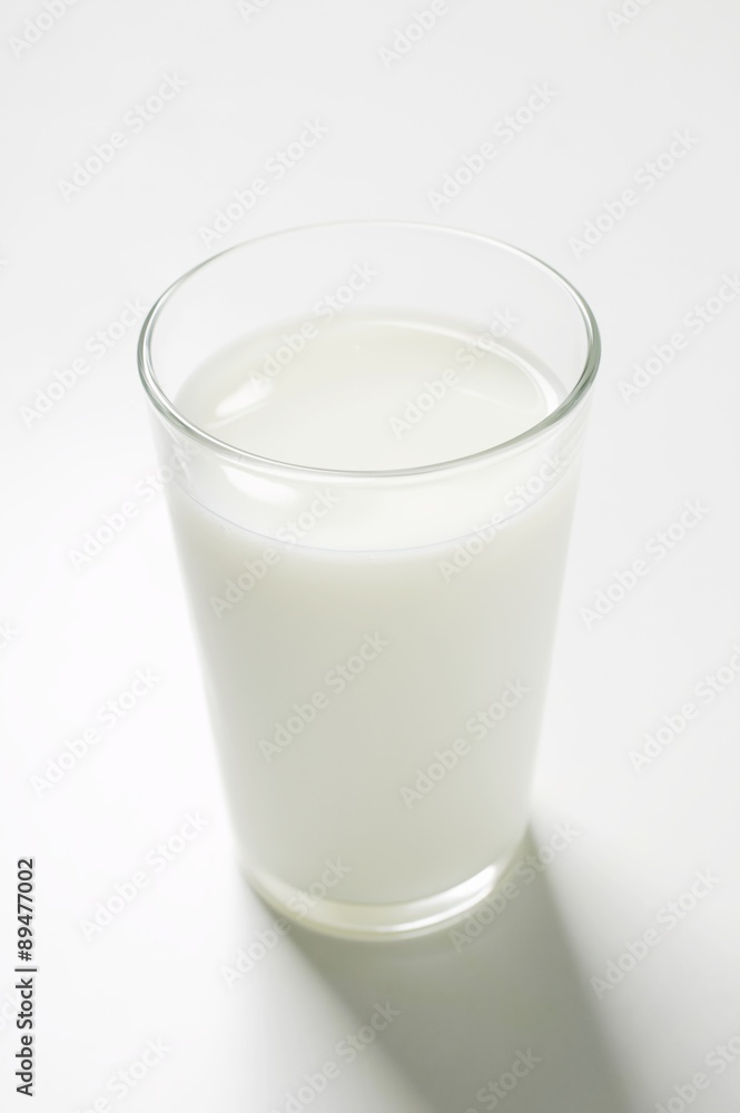 A glass of milk A glass of milk