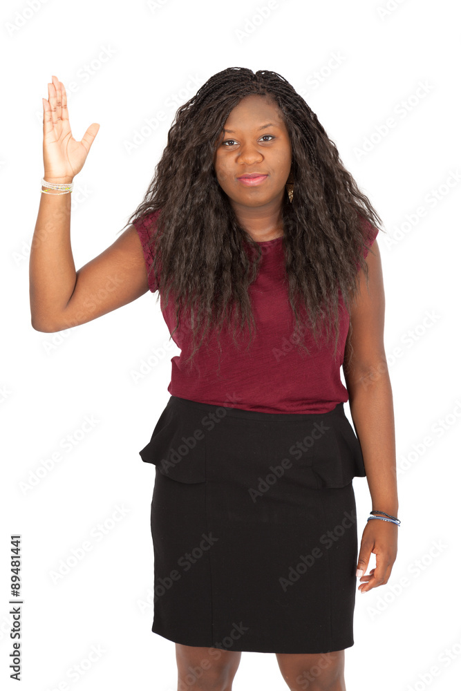 Beautiful woman doing different expressions in different sets of clothes: be careful Beautiful woman doing different expressions in different sets of clothes: be careful