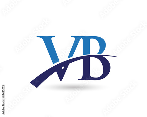 VB Letter Logo Swoosh