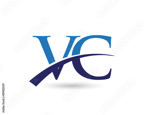 VC Letter Logo Swoosh