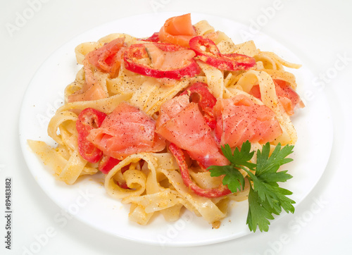 Pasta Collection - Tagliatelle with Salmon and Peppers