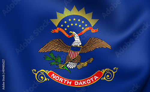 Flag of North Dakota, USA.