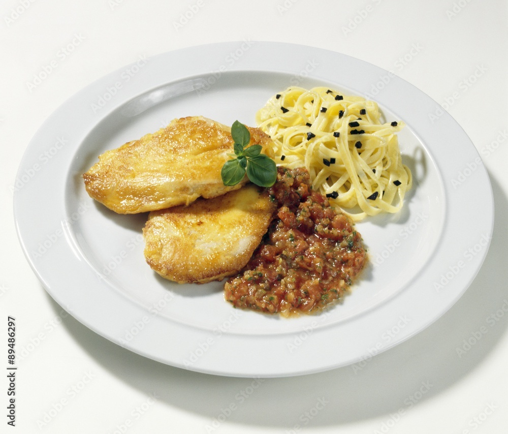 Milan-style turkey piccata Milan-style turkey piccata