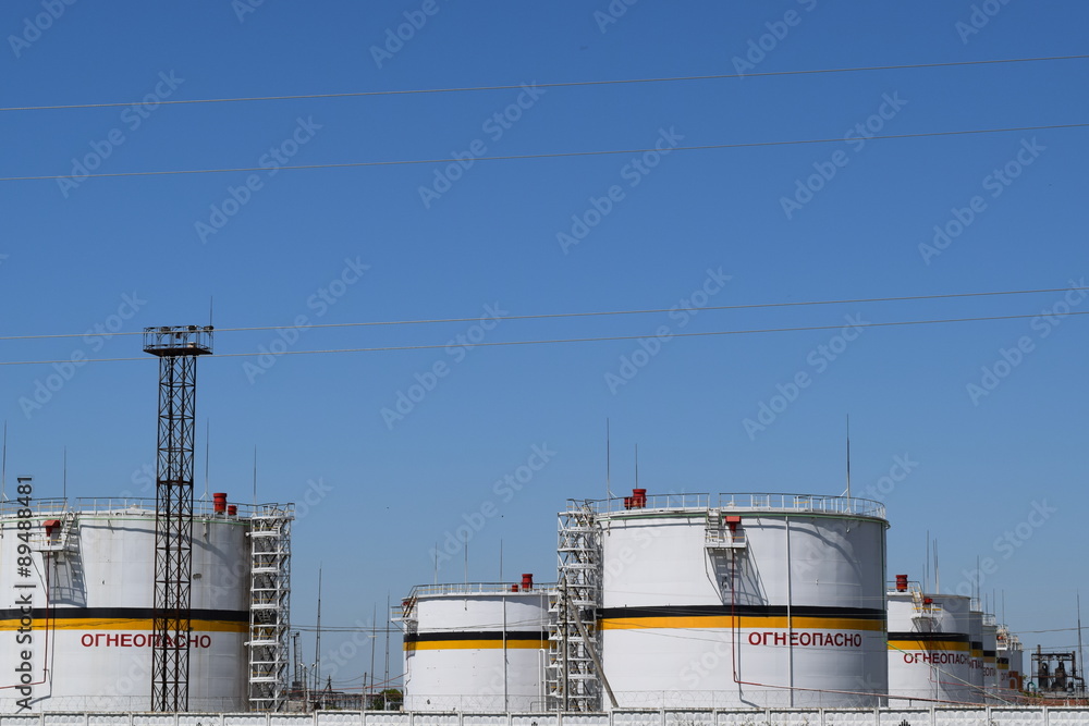 Tank the vertical steel. Capacities for storage of oil  products