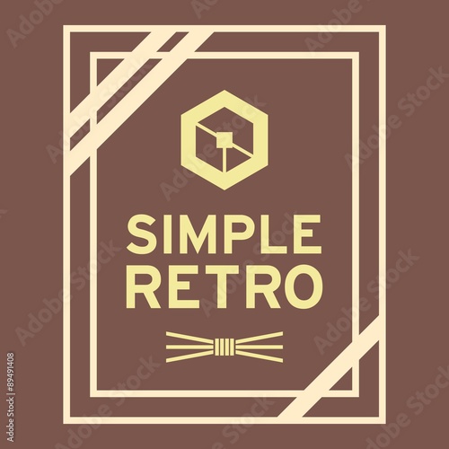 Simple Retro Logo Template