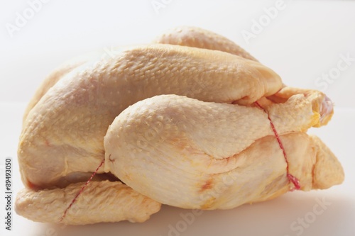 A tied chicken