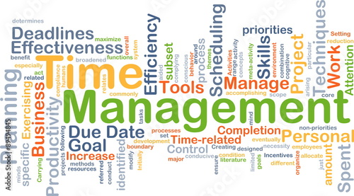 Time management background concept