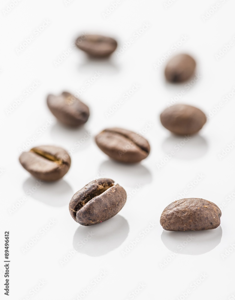 Eight coffee beans Eight coffee beans