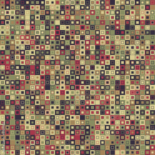 Fototapeta Naklejka Na Ścianę i Meble -  Vector abstract background. Consists of geometric elements. The elements have a square shape and different color. Colorful mosaic background.