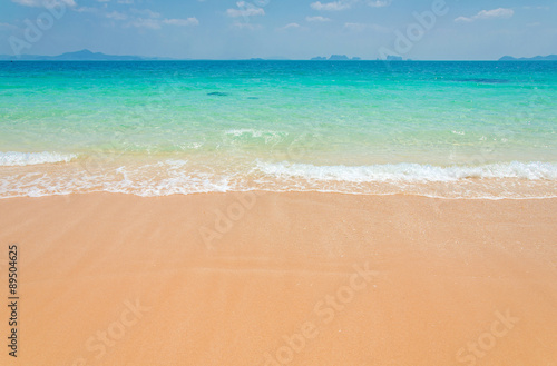 tropical sand beach of Andaman Sea Thailand.