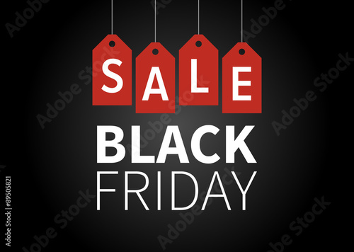 Black Friday Sale promotion vector display poster