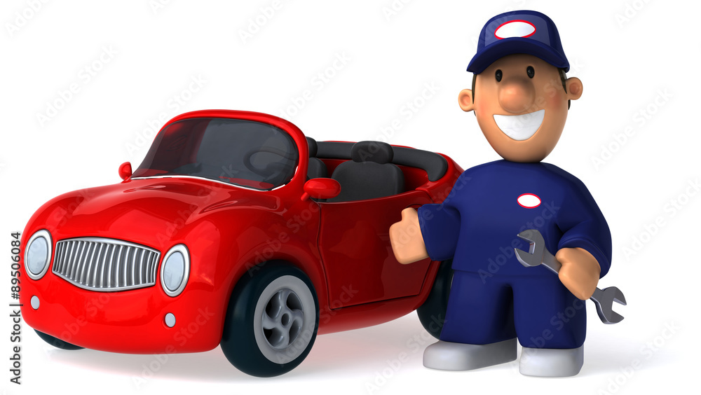 Fototapeta premium Fun car