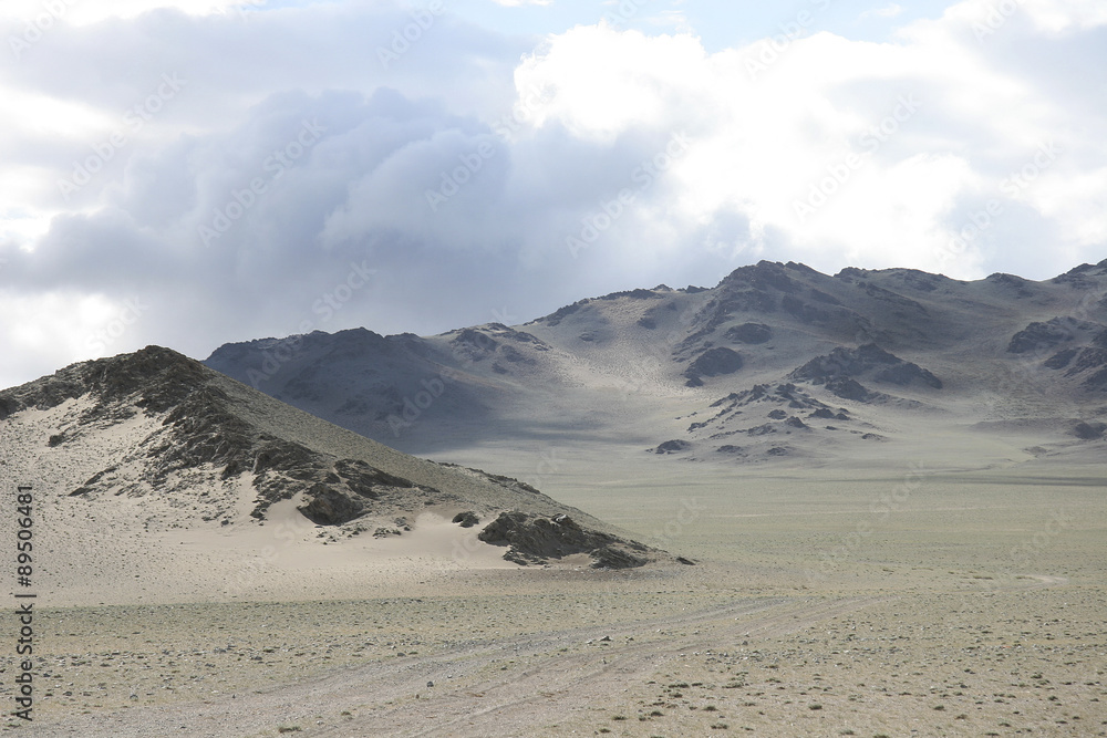 mountains and steppes of Mongolia
