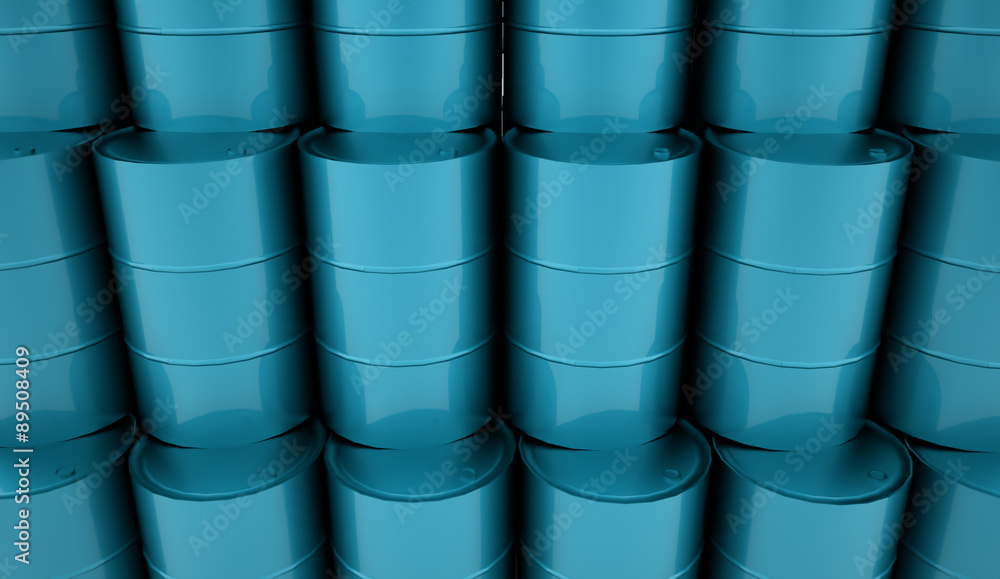 Petrol barrels on white background rendered Petrol barrels on white background rendered
