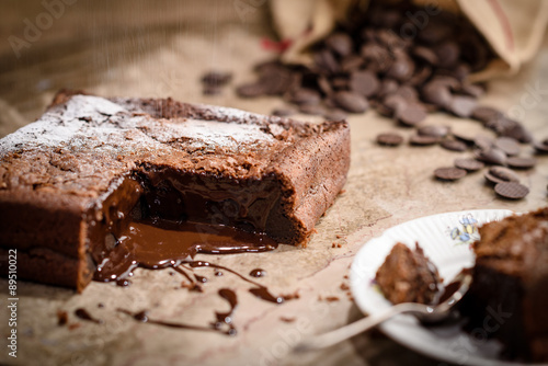 Canvastavla French chocolate fondant cake