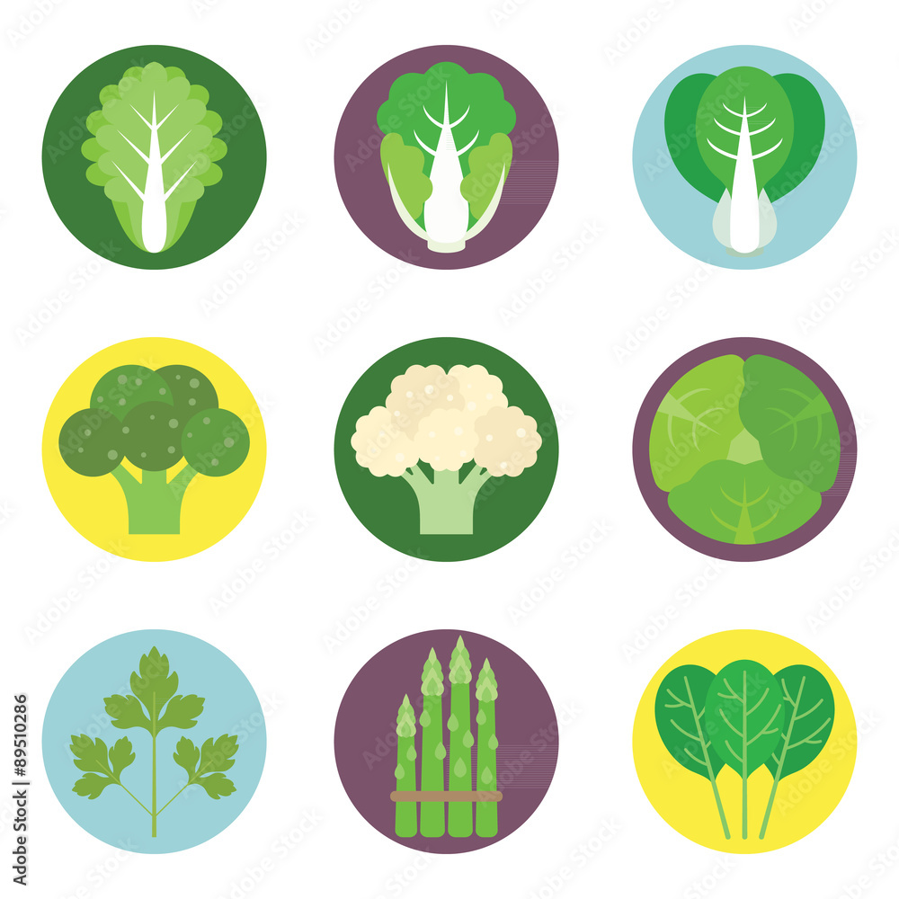 Vector Vegetables icon set 1 Vector Vegetables icon set 1