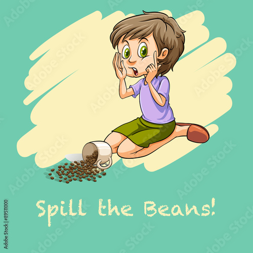 Woman spilt the beans